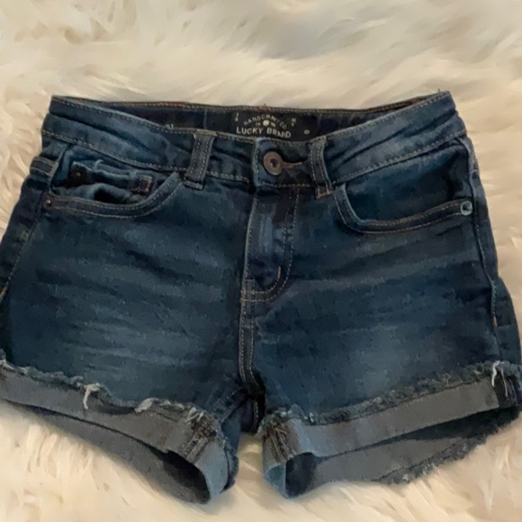 Lucky Brand Blue Jean Shorts with Cuffed Hems - Picture 1 of 6